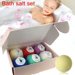 6pcs Bath Salts Bombs Ball Personal Skin Care Bath Salt Kit Body Scrub Whitening Moisture SPA Valentines Day Gift FM88