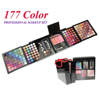 177 Colors Shimmer Eyeshadow Palette Portable Metallic Silty Texture Eye Shadow Long Lasting Cosmetics Tool 2018 NEW SELLING