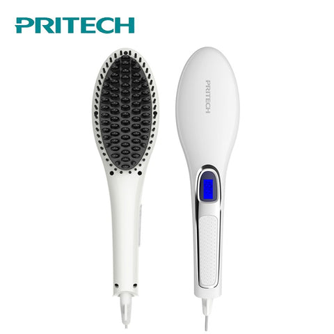 Electric Hair Straightener Brush Ceramic Hair Care Styling LCD Display Straightening Irons Styling Tool Hair Straightener Comb