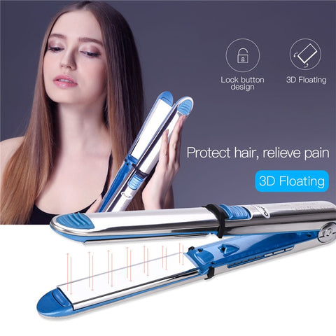 2 in 1 Professional Hair Straightener Hair Curler Temperature Adjustable Hair Styling Tools