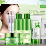 7pcs/set Natural Aloe Vera Smooth Gel Acne Treatment Face Cream For Hydrating Moist Repair After Sun